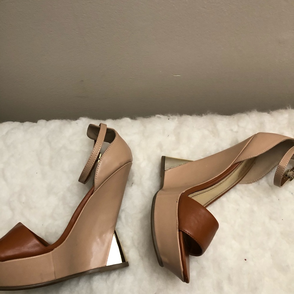 Bamboo Nicole-05 Ankle Strap Open Toe Wedge